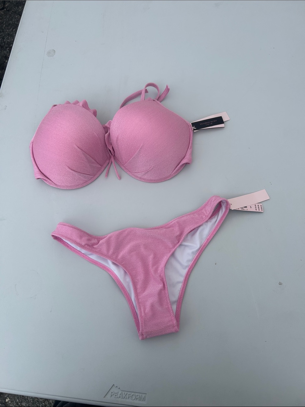 Victoria's Secret Light Pink Padded Bikini Top & Bottom